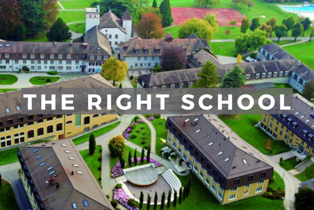 The right school